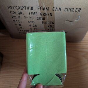 500 Lime Green Koozies